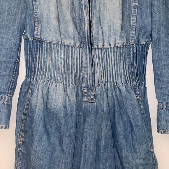 Isabel Marant Etoile Denim Long Sleeve Denim Jean Dress Size 1 - Picture 4 of 10